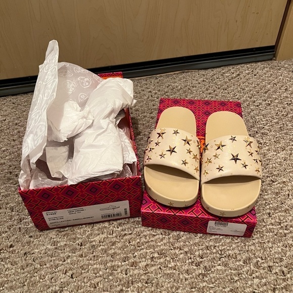 New Tory Burch Star Slide Sandals - Picture 5 of 7